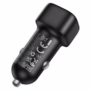 Automobilinis įkroviklis Borofone BZ34B 38W USB-C/USB-A juodas
