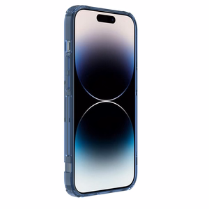Nillkin Nature Pro dėklas telefonui iPhone 14 Pro, šarvuotas dangtelis, mėlynas