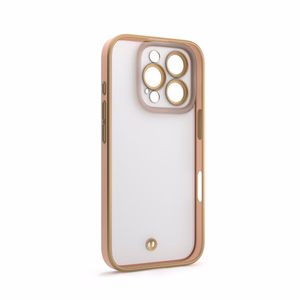 Silky Gold dėklas telefonui iPhone 16 6,1" rožinė