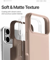 Dėklas Mercury Pure Magsafe Silicon Case Apple iPhone 17 Pro rožinio smėlio