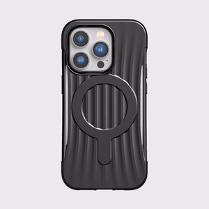 Raptic X-Doria Clutch dėklas iPhone 14 Pro su Magnetine galinė juoda danga