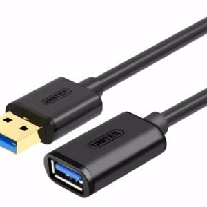 UNITEK Y-C456GBK USB laidas 0,5 m USB 3.2 Gen 1 USB A juodas