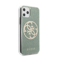 Guess GUHCN58PCUGLKA iPhone 11 Pro chaki kietas dėklas 4G Circle Glitter