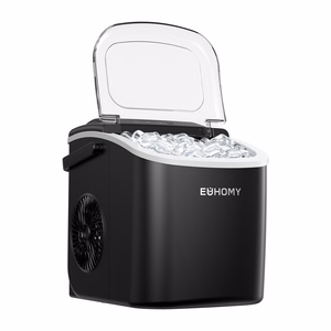 Euhomy IM001 ledo kubelių gaminimo aparatas, 1.2 l, 12 kg (juodas)