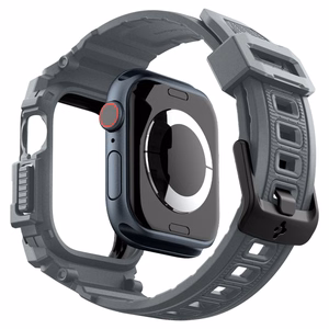 Spigen Rugged Armor dėklas Apple Watch 10 46mm laikrodžiui - pilkas