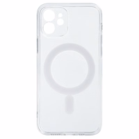 TEL PROTECT Magnetinis silikoninis dėklas Iphone 12 skaidrus