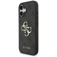 Guess 4G Didelio logotipo dėklas telefonui iPhone 17 - juodas