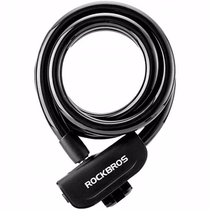 Rockbros RKS515-BK 1.1 m dviračio spyna su raktu - juoda