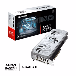 GIGABYTE Radeon RX 9070 XT GAMING OC ICE 16G Vaizdo plokštė - 16GB GDDR6, 256bit, PCI-E 5.0, 3060 MHz Core Clock, 2 x DisplayPort, 2 x HDMI, GV-R907XGAMINGOCICE-16GD