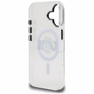 Karl Lagerfeld IML Choupette Sketch Logo MagSafe Dėklas iPhone 16 - skaidrus