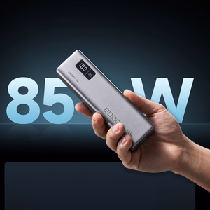 Cuktech CUKP200XGLGR 100W 20000mAh Išorinė baterija 2 x USB-C 1 x USB-A - pilka