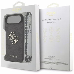 Guess 4G Strap 4G Classic Logo dėklas telefonui iPhone Air - juoda