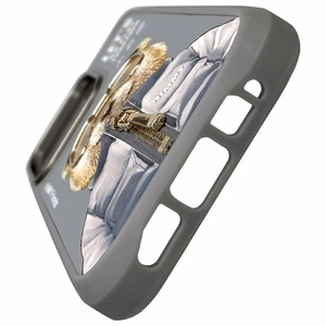 Nimmy Cool&Cute 2.0 Meškos dėklas telefonui iPhone 16 Pro Max - pilkas