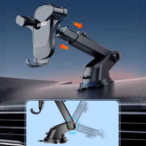 Dudao F5PRO+ automobilinis laikiklis su siurbtuku - juodas