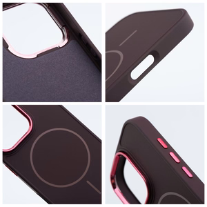 FRAME MAG COVER Dėklas telefonui suderinamas su Magnetine IPHONE 12 PRO violetinis