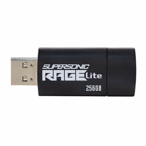 USB atmintinė PATRIOT Rage Lite 512GB 120 MB/S USB 3.2 išskleidžiama juoda (PEF512GRLB32U)