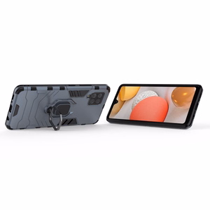 Ring Armor dėklas su stovu tvirtas patvarus Samsung Galaxy A42 5G mėlynas
