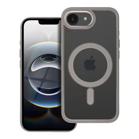 COLOR EDGE MAG COVER magnetinis dėklas telefonui, suderinamas su MagSafe, skirtas IPHONE 16e (SE 4 2025), titano pilkas