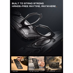 Supcase UB Grip Mag MagSafe dėklas iPhone 18 Pro Max / 17 Pro Max – juodas