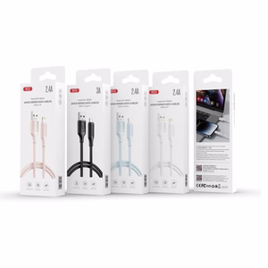Baltas „XO NB265“ USB-A–USB-C laidas, 1 m