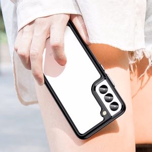 Outer Space dėklas telefonui Samsung Galaxy S23+ su lanksčiu rėmeliu juodas