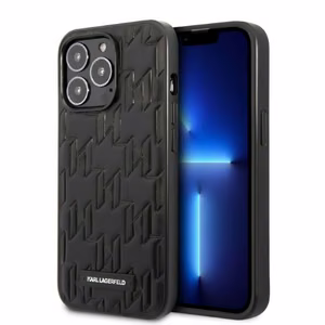 Karl Lagerfeld Monogram Plaque чехол для iPhone 13 Pro Max - чёрный