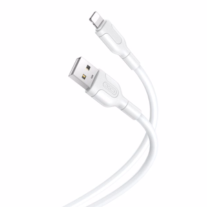 XO laidas NB212 USB - Lightning 1,0 m 2,1A, baltas
