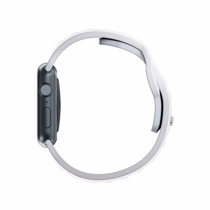 38/40/41/42 mm White (small) - 3mk Silicone Watch Strap for Apple