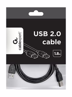 Gembird CCP-USB2-AMAM-6 USB kabelis USB 2.0 1,8 m USB A Juoda