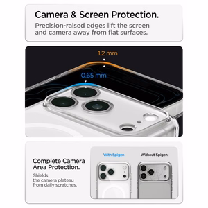 Spigen Ultra Hybrid MagSafe dėklas iPhone 18 Pro Max / 17 Pro Max, matinis baltas