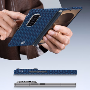 Benks Magnetic Armor Grid Air Grand Combo dėklas (C.K.FL.SA.BE.0051), skirtas Samsung Galaxy Z Fold 8 Ultra, mėlynas