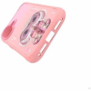 Nimmy Cool&Cute 2.0 triušio dėklas telefonui iPhone 17 - rožinis