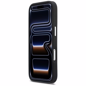 "Karl Lagerfeld Karl & Choupette Print & Pocket Case" dėklas "iPhone 17 Pro" - juodas