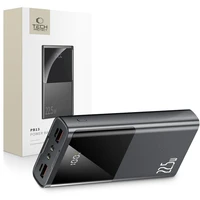Išorinė baterija Tech-Protect PB13 20000mAh 22.5W 2x USB-A / USB-C / Lightning su USB-C / USB-A kabeliu - pilka