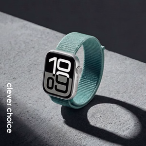 Crong Nylon sportinis Apple Watch dirželis, 38/40/41/42 mm, „Atlantic Green“