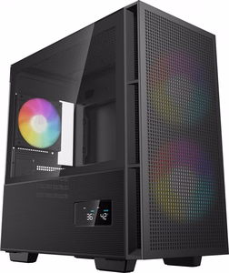 DeepCool CH360 DIGITAL Micro Tower juodas kompiuterio korpusas
