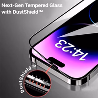 Apsauginis stiklas Tel Protect 10X Privacy Titanium skirtas iPhone 15 Pro Max