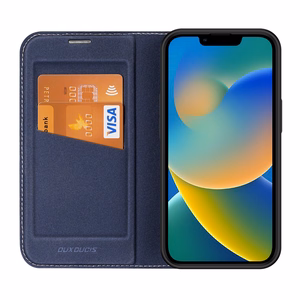 Dux Ducis Skin X2 dėklas telefonui iPhone 14 Plus su magnetine uždanga mėlynas
