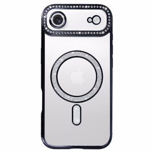 Dėklas telefonui (m) Bling Magsafe Case for Iphone 17 Air - juodas