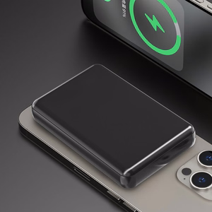 Dudao K14S magnetinė 20W 5000mAh 1x USB-A 1x USB-C juoda išorinė baterija