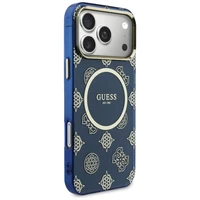 Guess IML Peony Dot MagSafe Case for iPhone 17 Pro Max - Blue