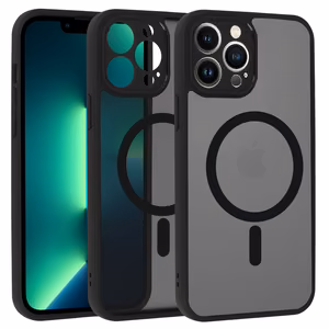Pilnas matinės Mag dangtis telefonui Iphone 13 Pro Max - juodas
