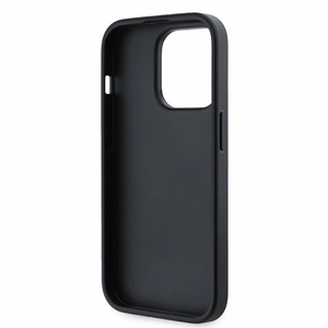 Karl Lagerfeld Diagonal Quilted Script dėklas telefonui iPhone 13 Pro Max - juodas