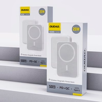 Išorinė baterija Dudao K26S 5000mAh 20W USB-A / USB-C / Magnetinis - balta