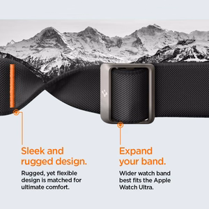 Spigen Lite Fit Pro dėklas su dirželiu Apple Watch Ultra 1 / 2 (49mm) - matinė juoda