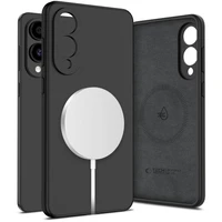 Tech-Protect Liquid Silicone Magnetinis dėklas Samsung Galaxy S25 Edge - juodas