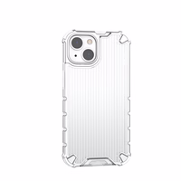 Ombre Protect dėklas iPhone 14 Plus šarvuotas dangtelis rožinė ir mėlyna