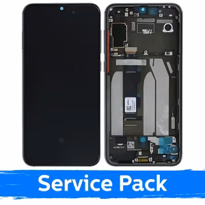 Ekranas skirtas Xiaomi Mi 9 SE su rėmeliu / Gray / (Service Pack)