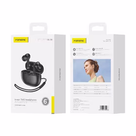 FONENG belaidės ausinės BL136 juodas