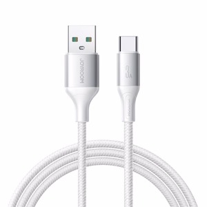 Joyroom S-A28 Flash serijos 3A USB-A - USB-C kabelis 2m - baltas